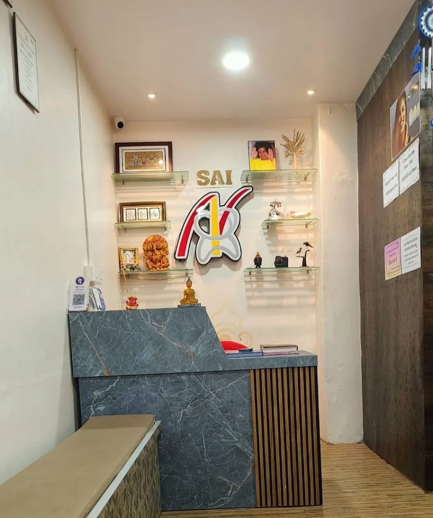 Reception desk at Sai Narayani Advanced Dental Care